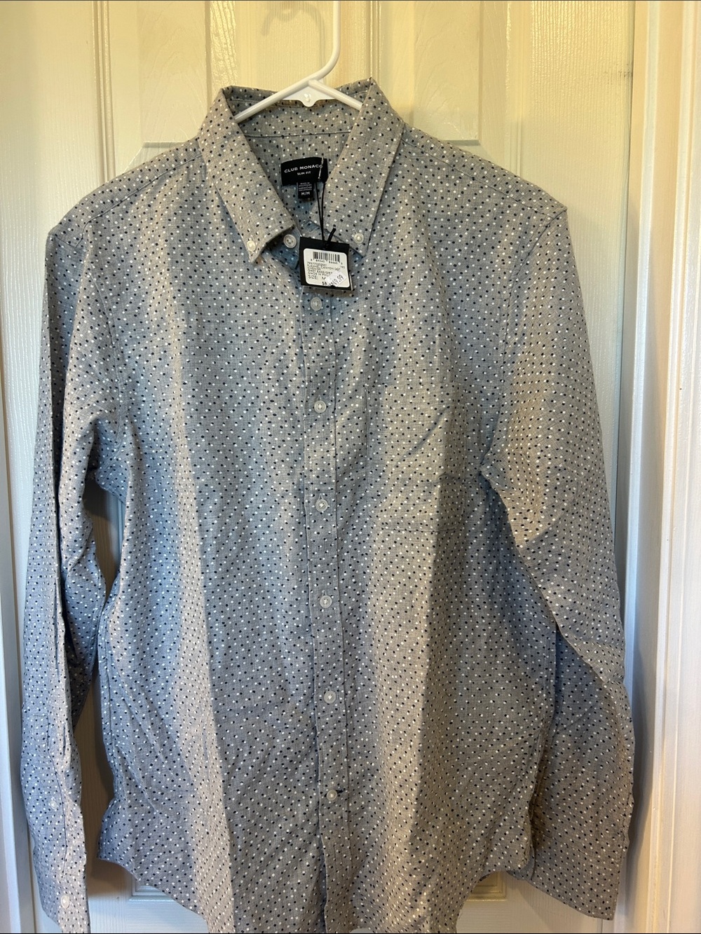 Club Monaco Men's  Micro Dot Button-Down Shirt